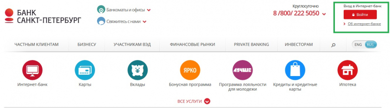 Лицевой счет Банка Санкт-Петербурга