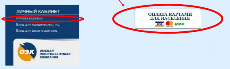 Личный кабинет Омской энергосбытовой компании