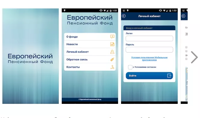 Личный кабинет Европейского пенсионного фонда