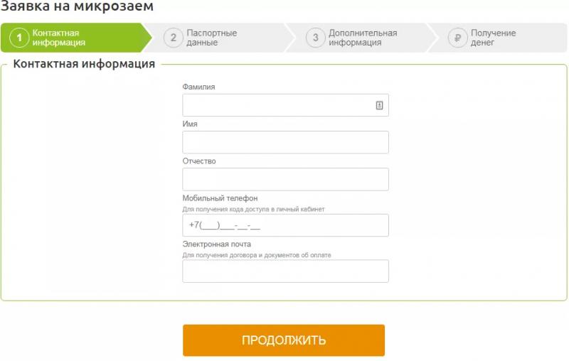 Личный кабинет MoneyMen