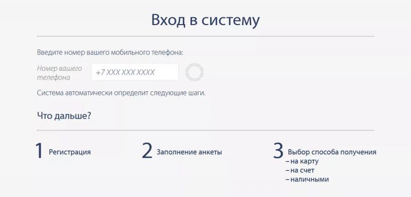 Личный кабинет PayPS.ru кредит