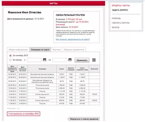 Лицевой счет Русфинанс банка